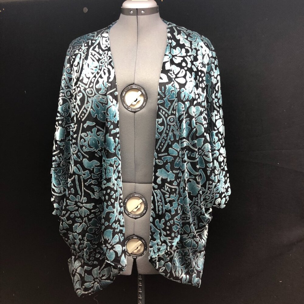 NY Collection sweater XL velveteen with lining 3/4 sleeves